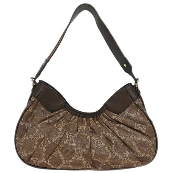 Celine Brown Macadam Shoulder Bag YS S0/36 196261 - Picture 1 of 10